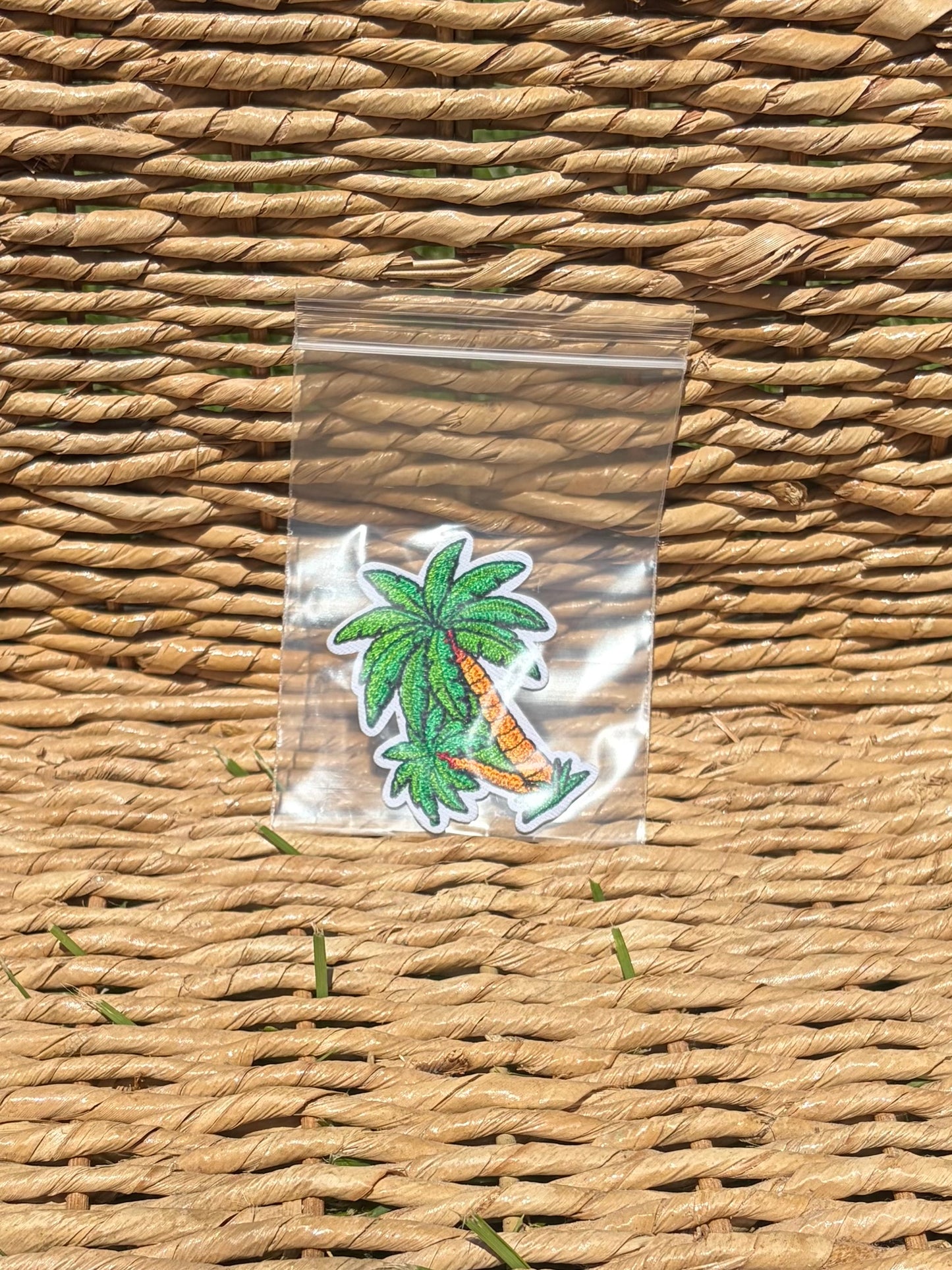 Embroidered Iron On Patches: Beach