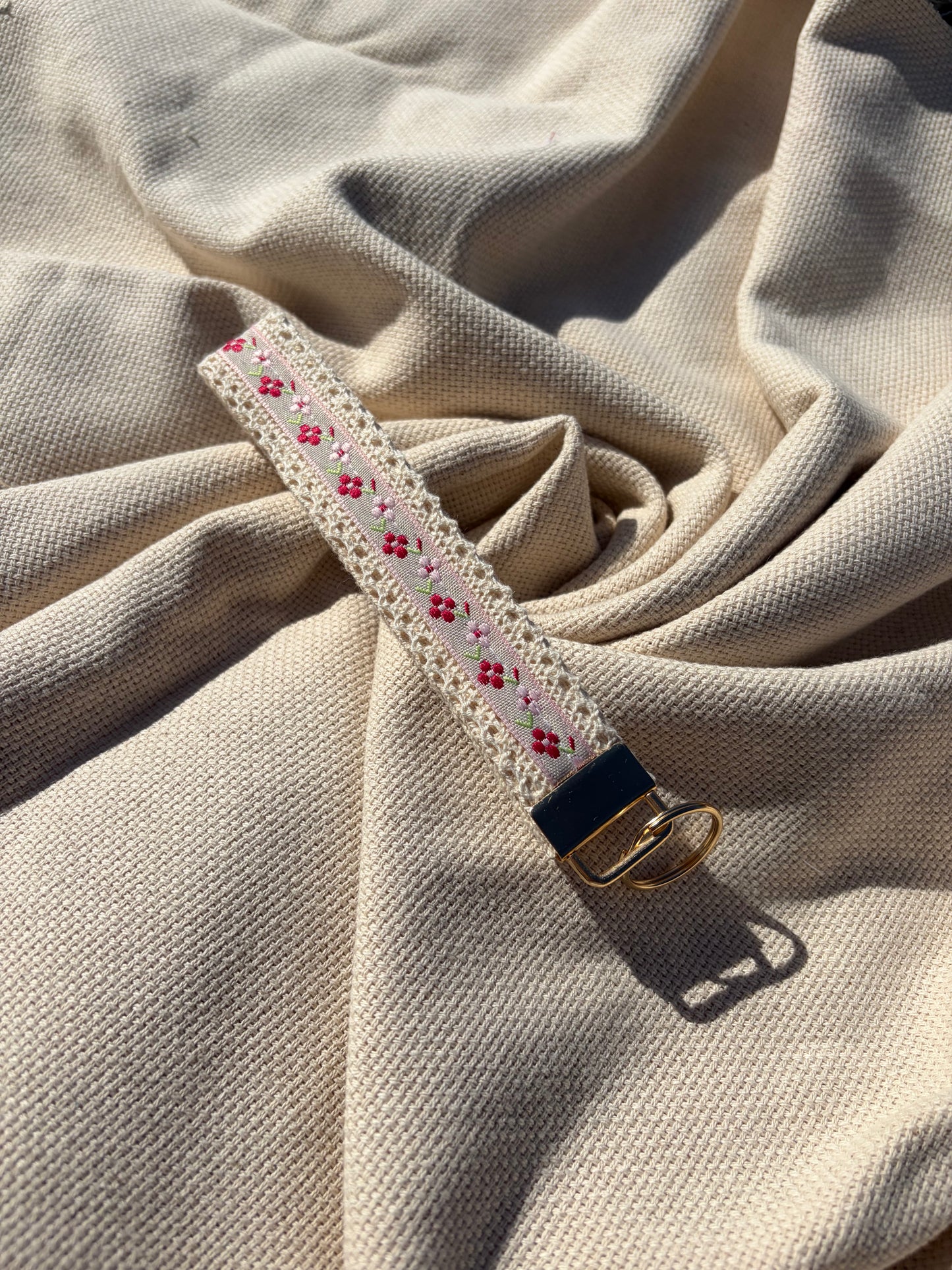 Blush Blossom Keychain