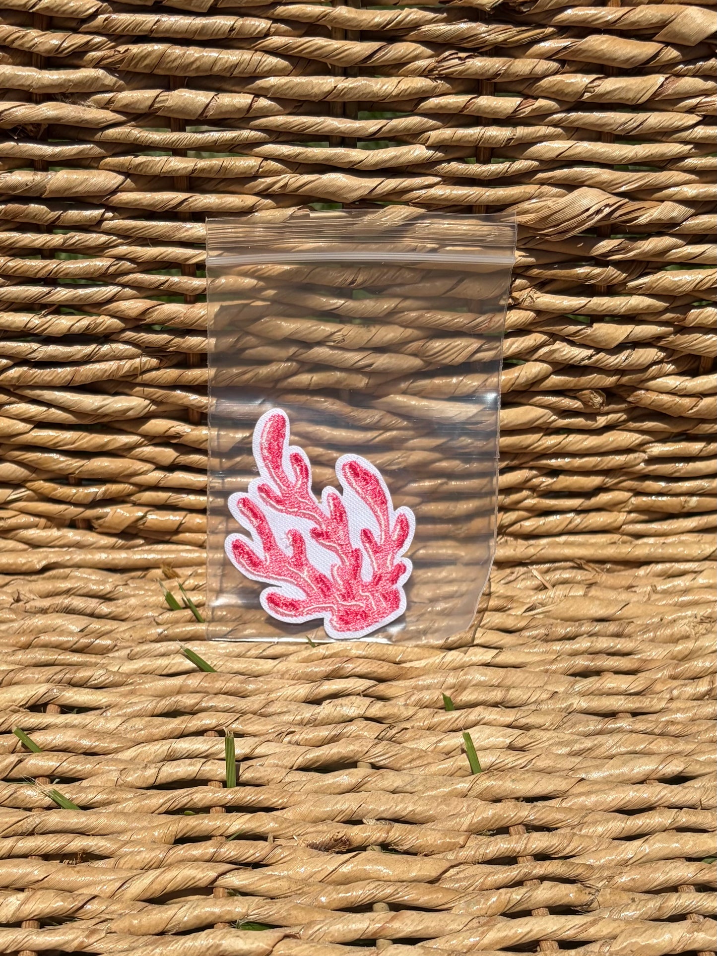 Embroidered Iron On Patches: Beach