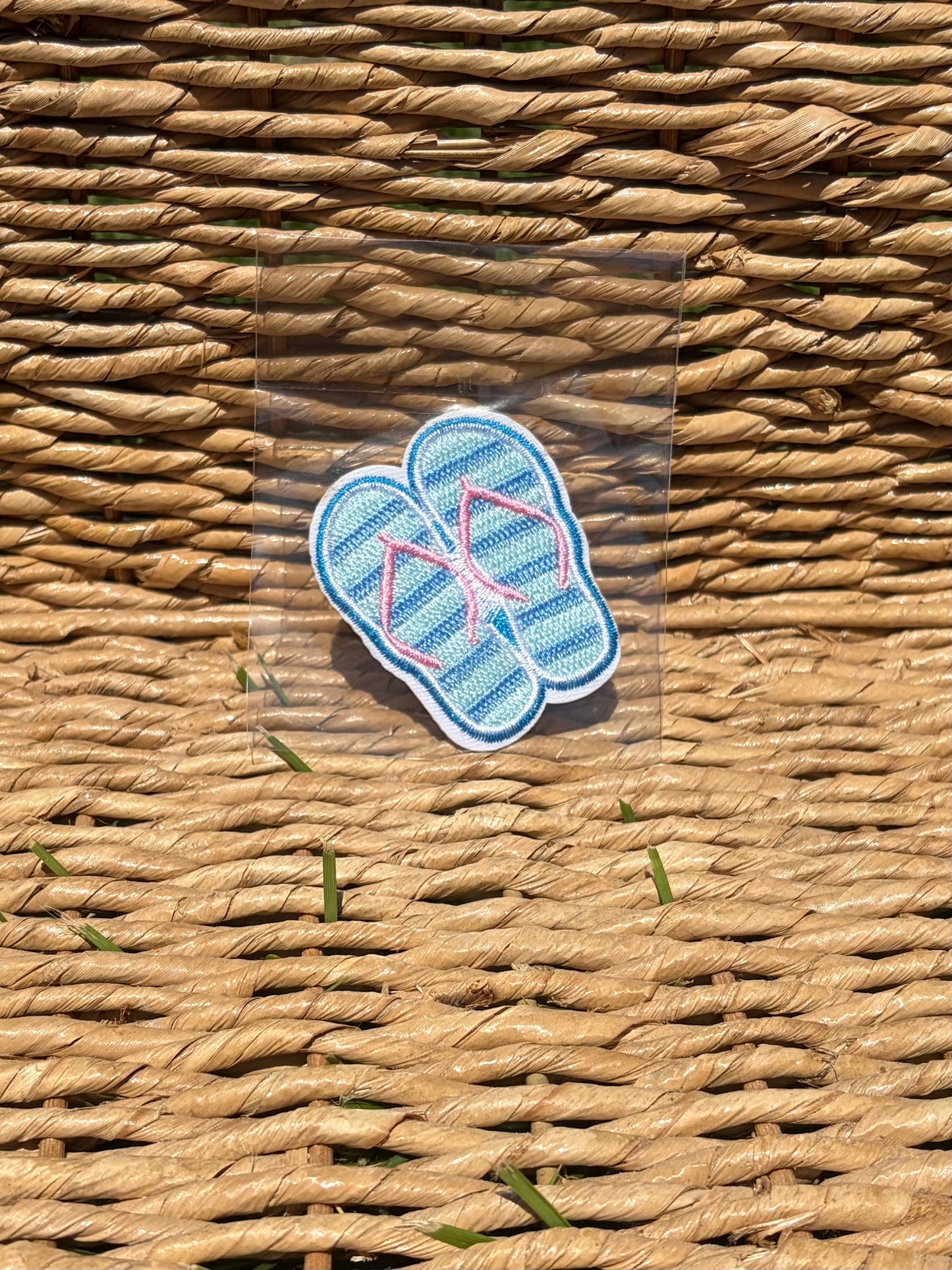 Embroidered Iron On Patches: Beach