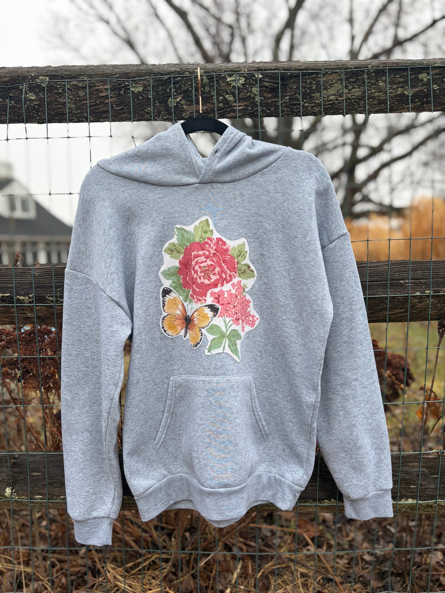 M Upcycled Appliqué Crewneck