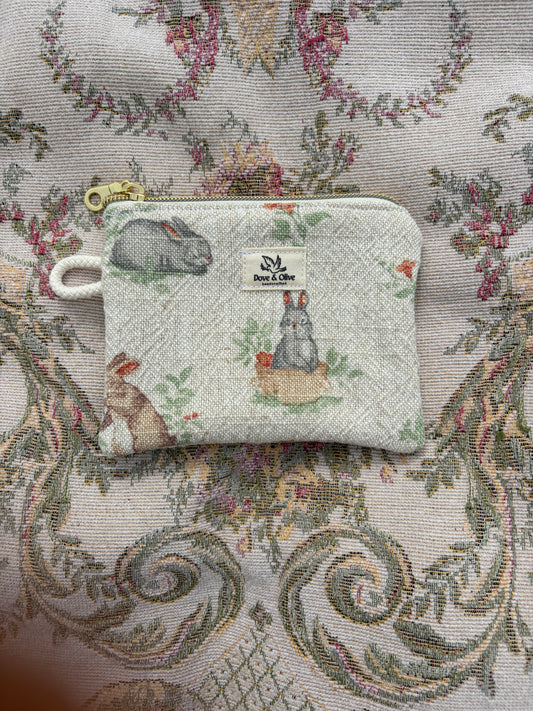Bunnies Mini Zip Pouch