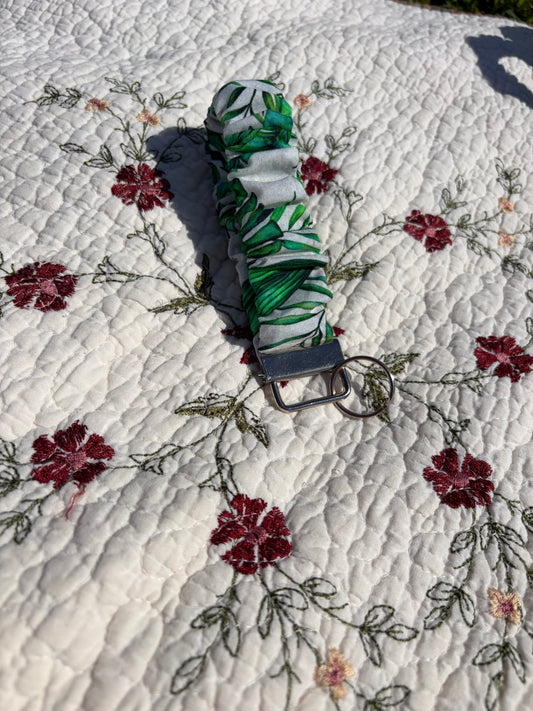 Tropical Scrunchie Keychain