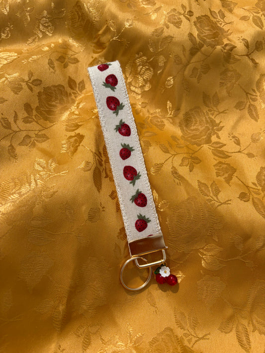 Strawberry Charm Keychain