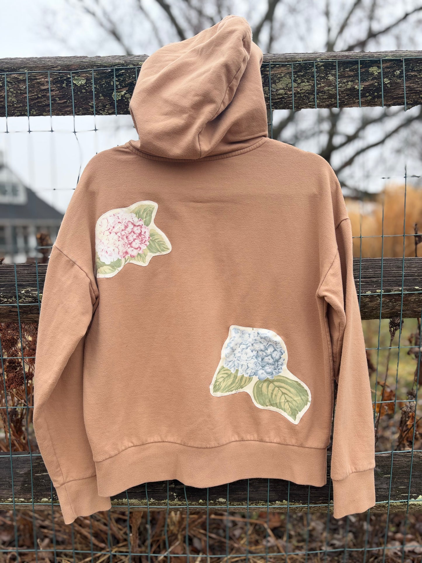 M Upcycled Appliqué Zip-Up