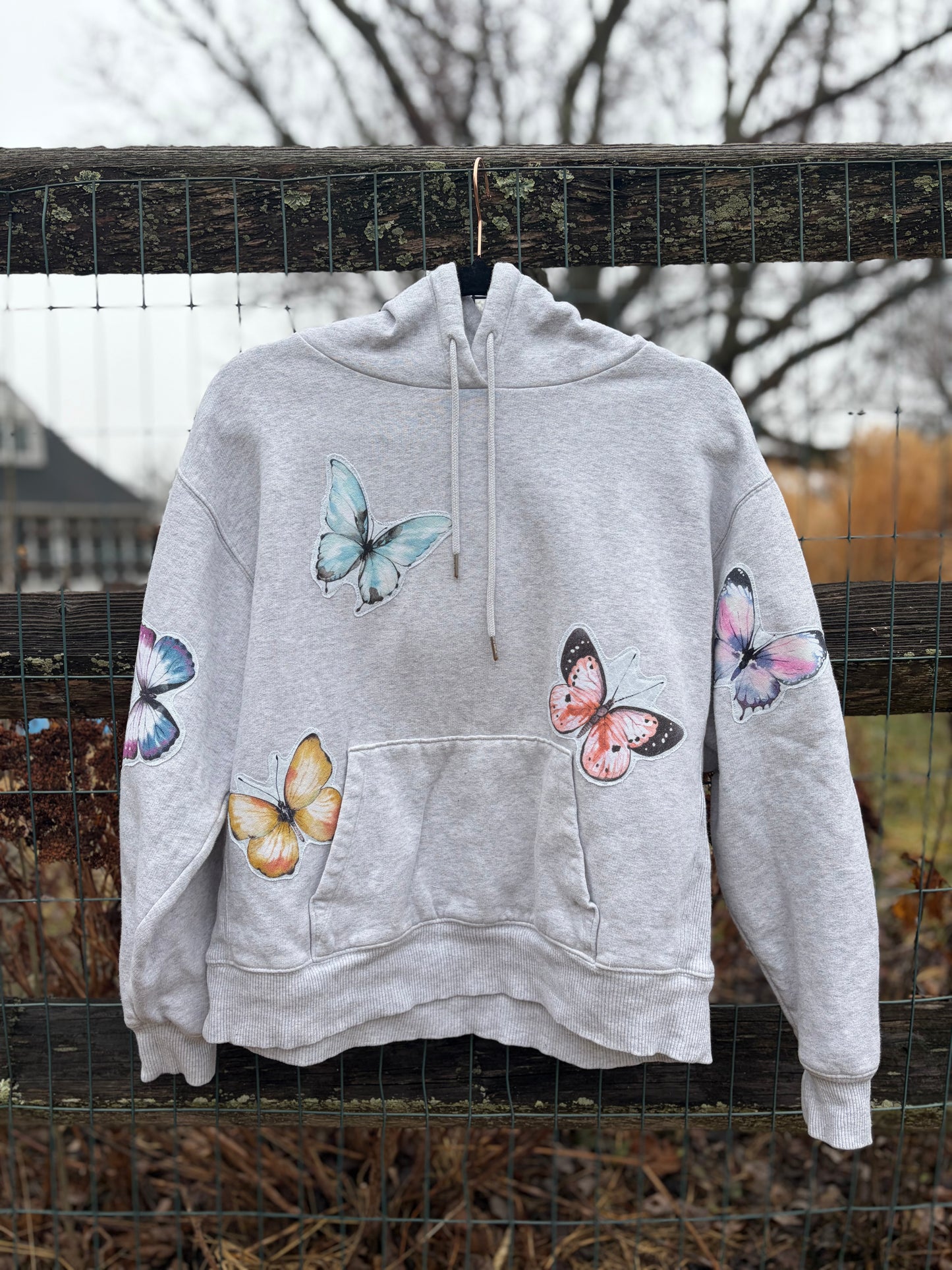 XS Upcycled Appliqué Hoodie