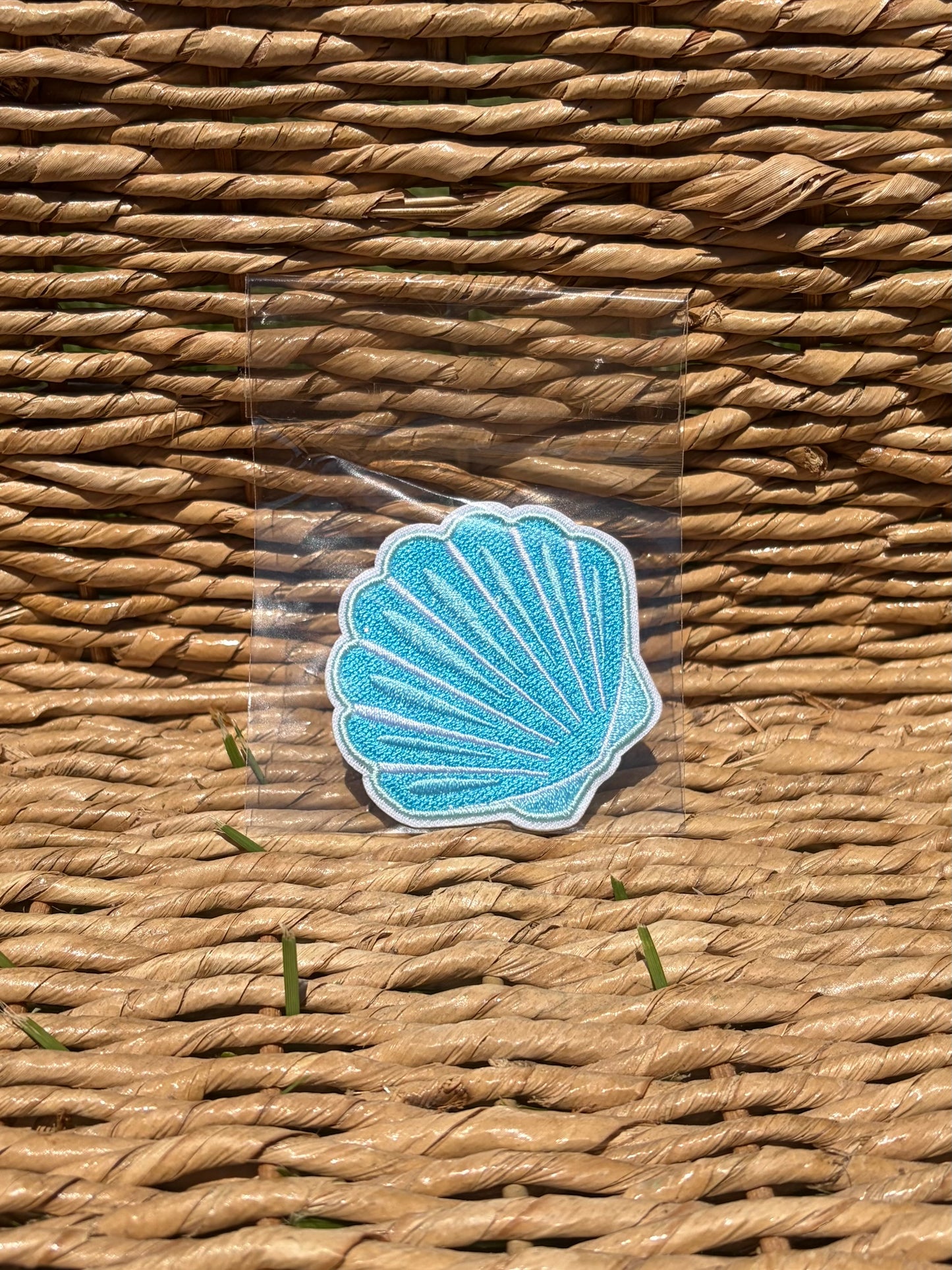 Embroidered Iron On Patches: Beach