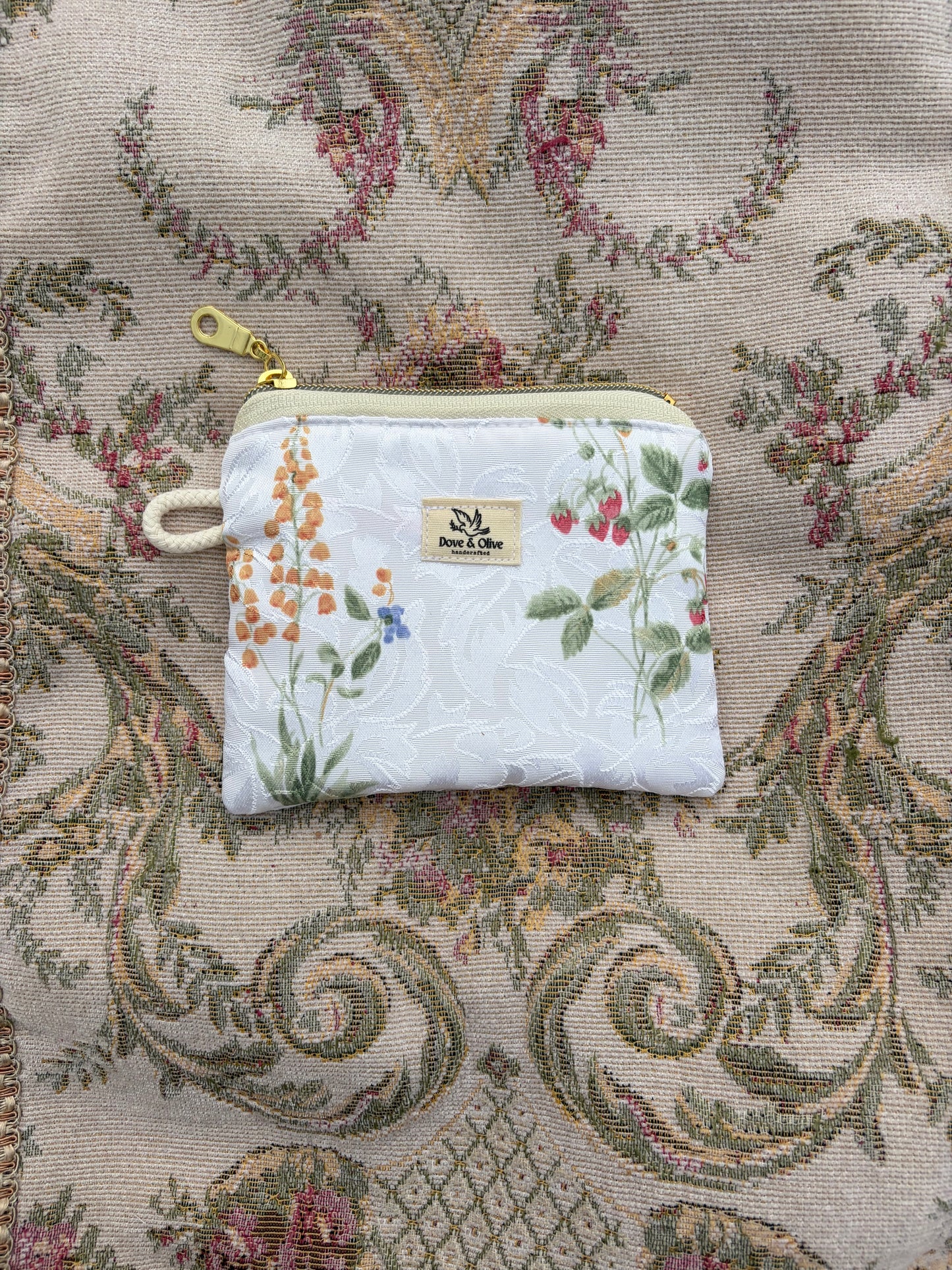 Floral Mini Zip Pouch
