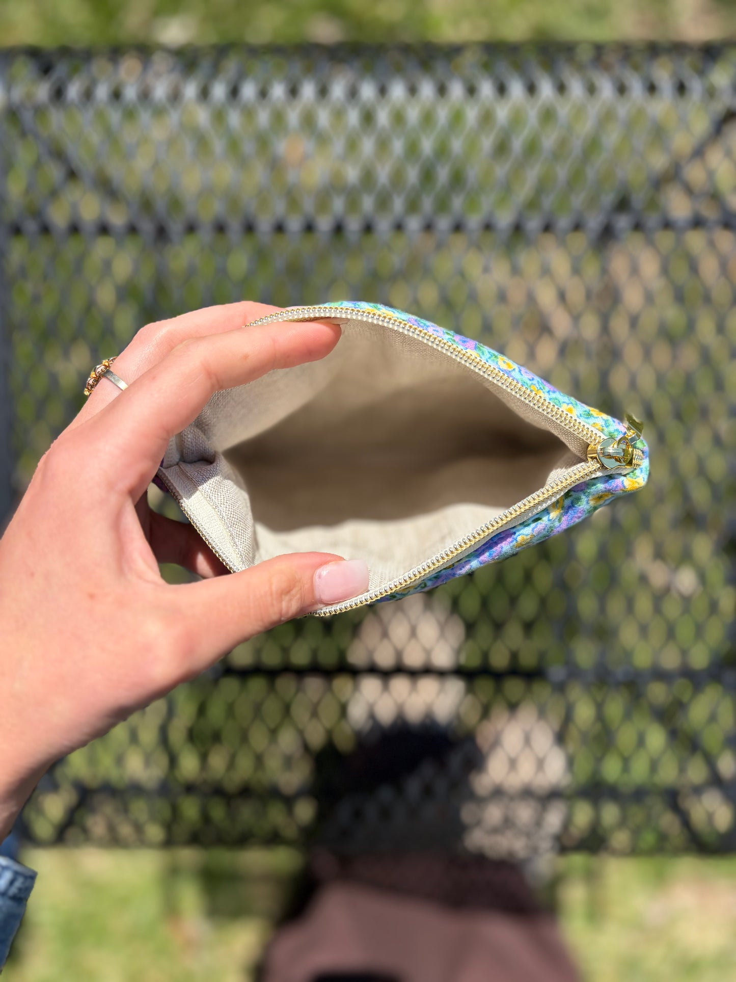 Patchwork Zipper Pouch