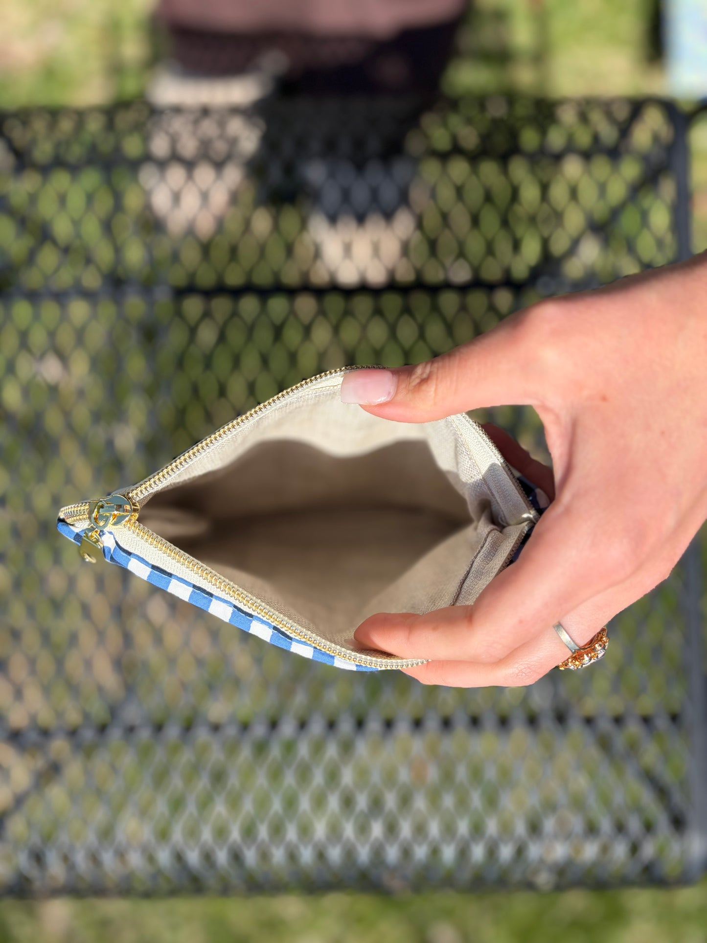 Patchwork Zipper Pouch