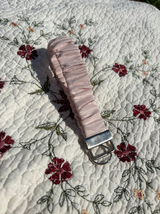 Light Pink Scrunchie Keychain