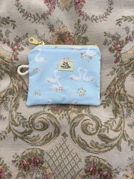 Swans Mini Zip Pouch