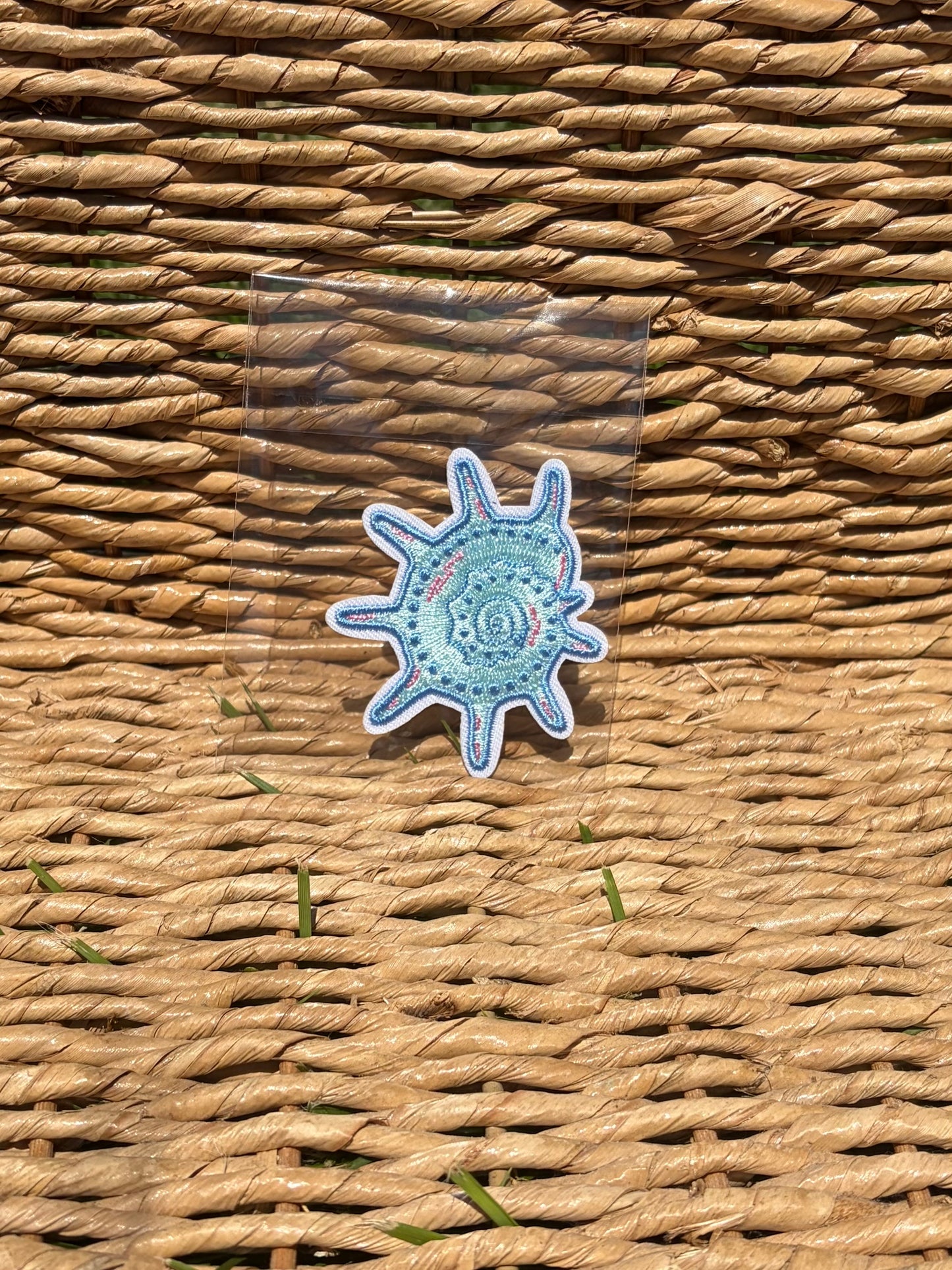 Embroidered Iron On Patches: Beach