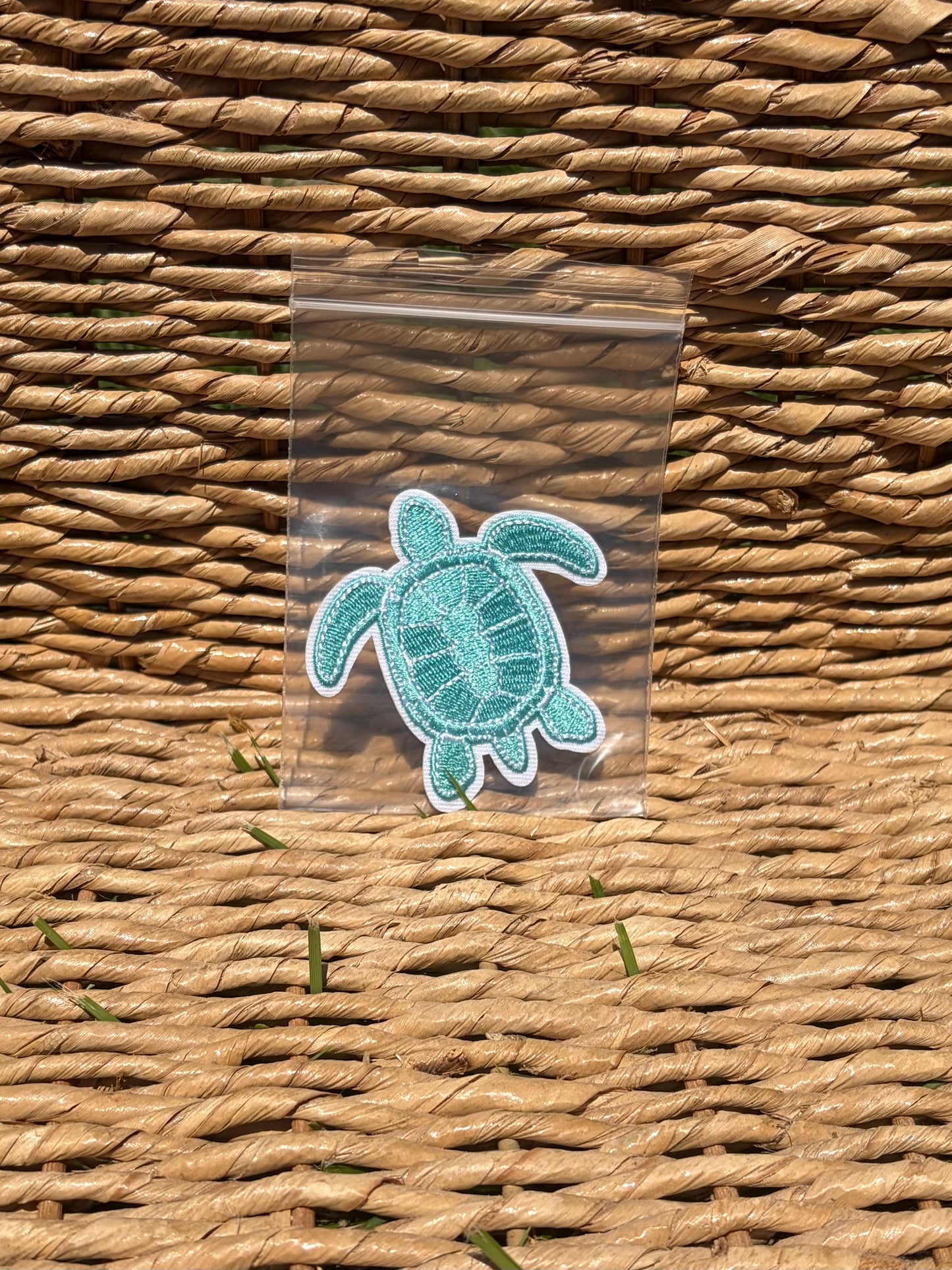Embroidered Iron On Patches: Beach
