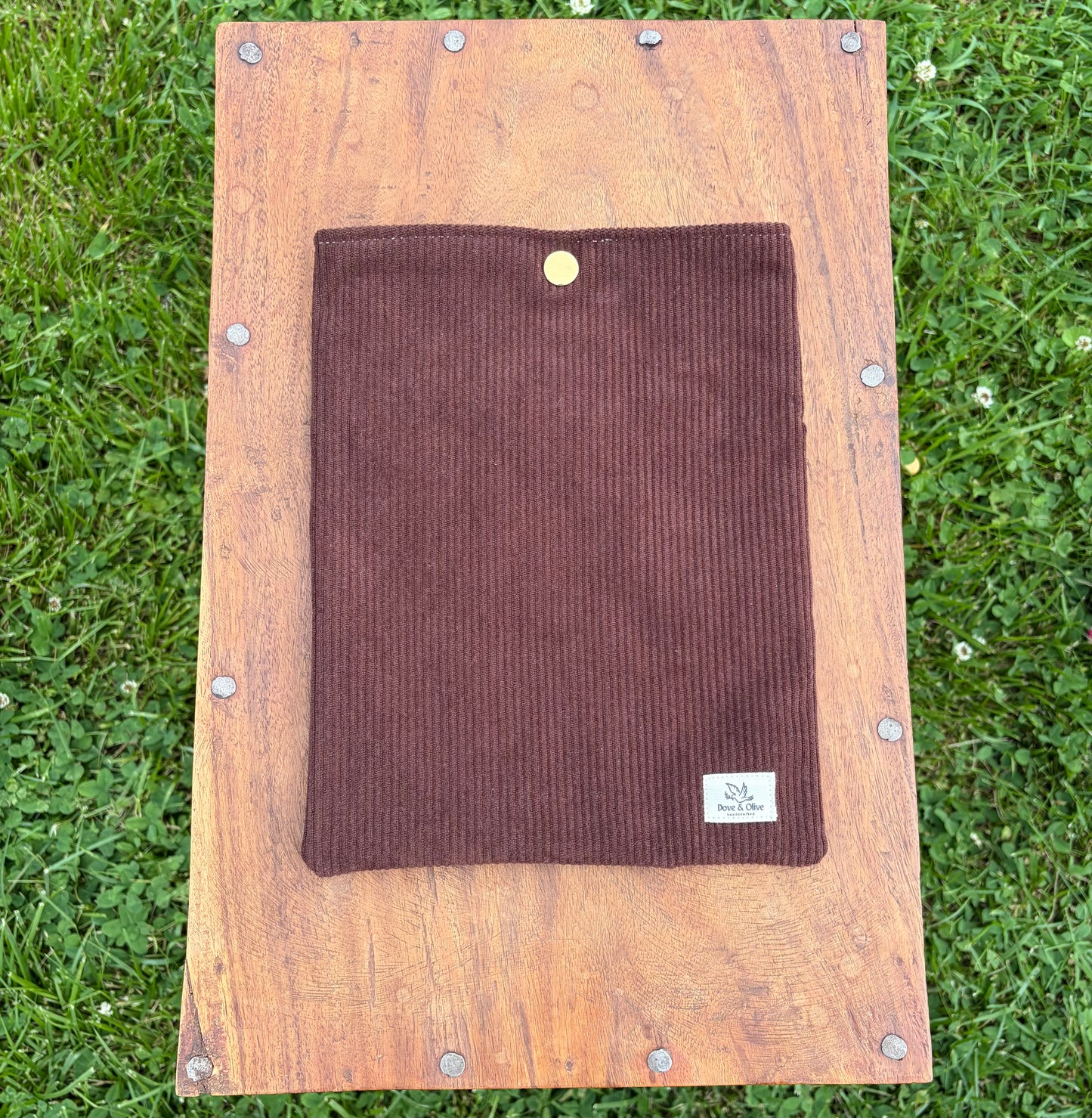Brown Corduroy Book Sleeve