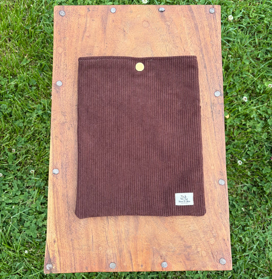 Brown Corduroy Book Sleeve
