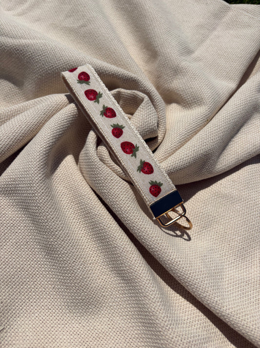 Wild Strawberry Keychain