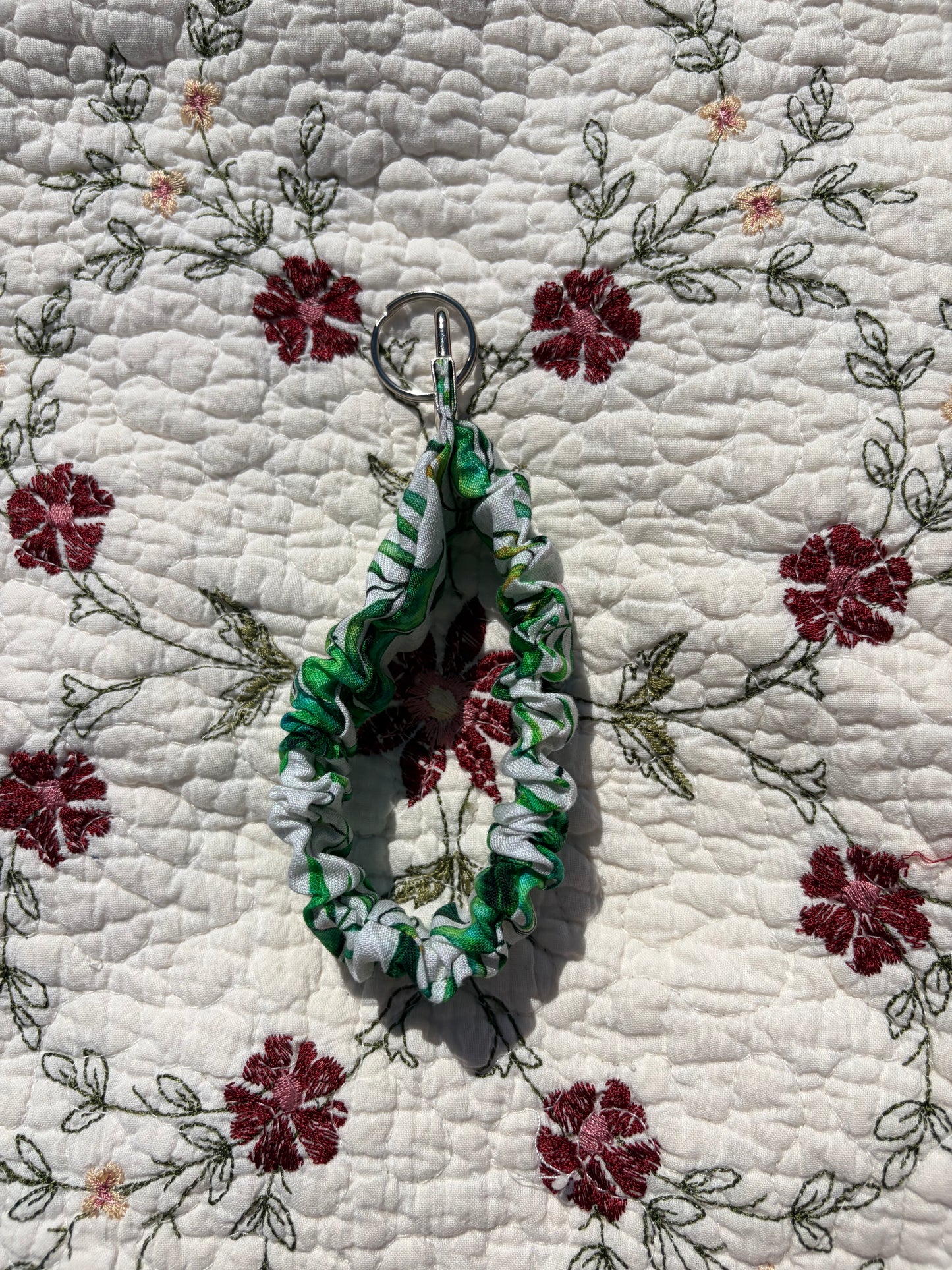 Tropical Scrunchie Keychain