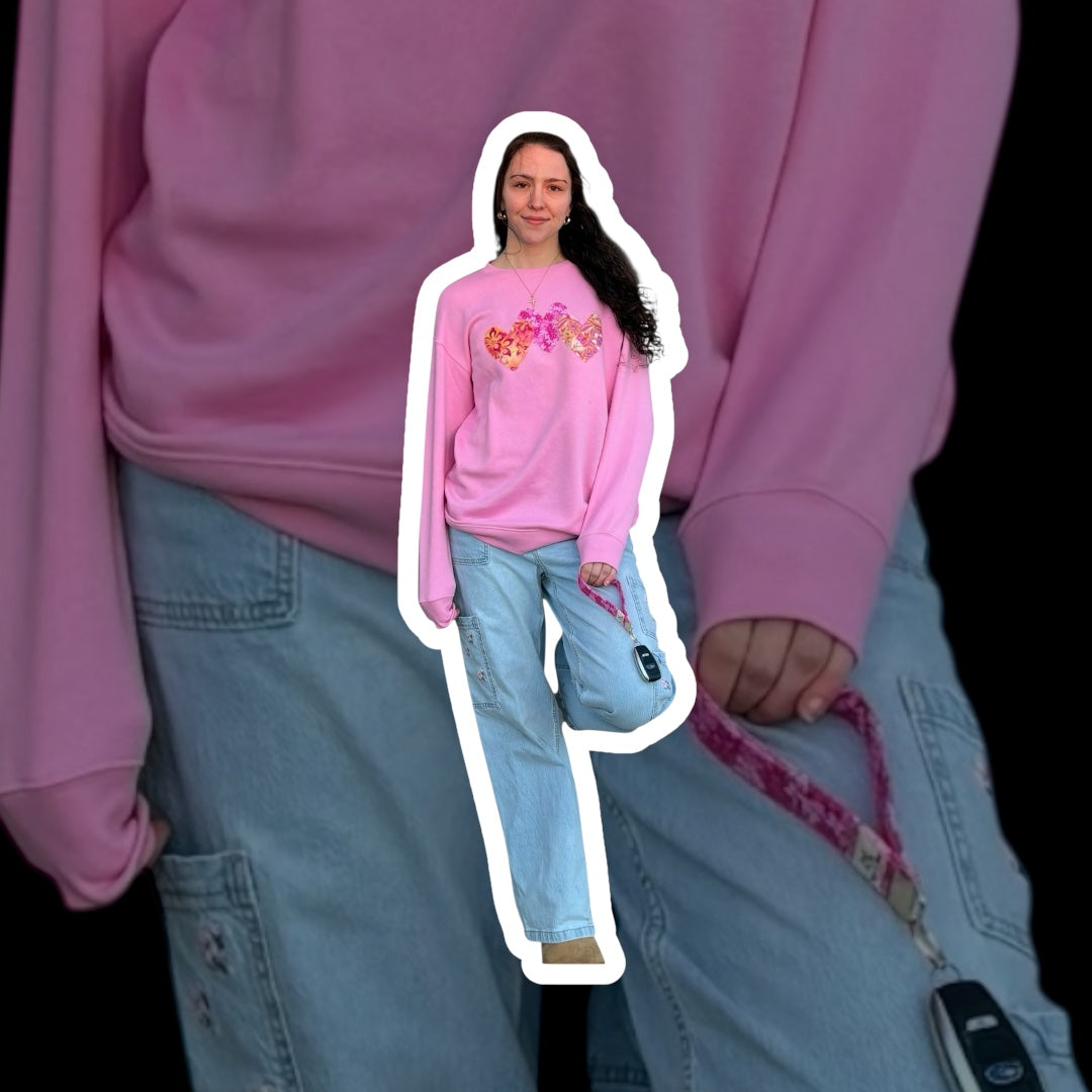 Oversized Heart Crew Neck